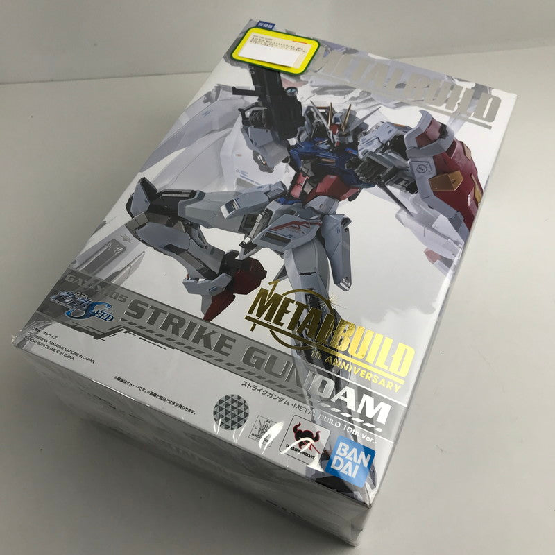 【中古品】 完備品 METAL BUILD ストライクガンダム -METAL BUILD 10th Ver.＆エール・ソード・ランチャーストライカーパックセット 056-260209-io-31-fuzh 万代Net店