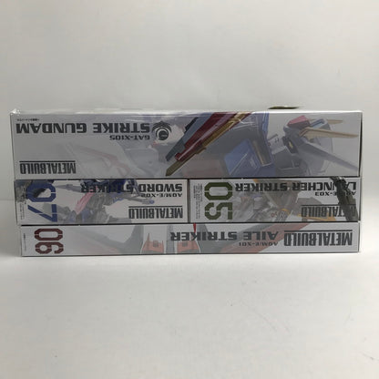 【中古品】 完備品 METAL BUILD ストライクガンダム -METAL BUILD 10th Ver.＆エール・ソード・ランチャーストライカーパックセット 056-260209-io-31-fuzh 万代Net店