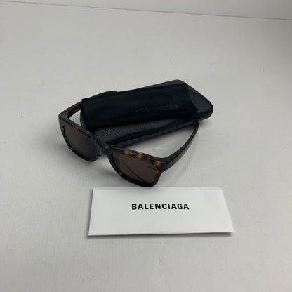 【中古品】【メンズ】  BALENCIAGA BB0151S アジャステッドフィット スクエアサングラス バレンシアガ 183-250208-st-07-fuz カラー：ブラウン 万代Net店