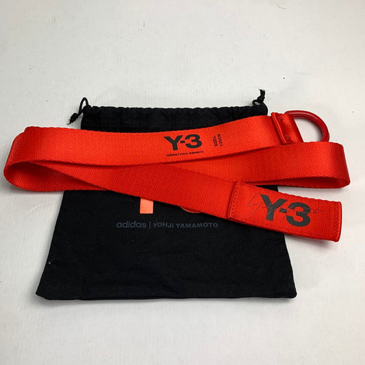 【中古品】【メンズ】  Y-3 BELT ベルト ワイスリー 205-250209-st-07-fuz サイズ：L/130cm カラー：レッド 万代Net店