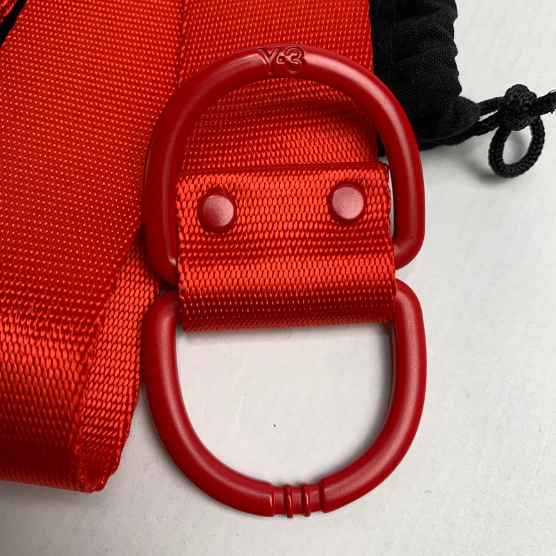 【中古品】【メンズ】  Y-3 BELT ベルト ワイスリー 205-250209-st-07-fuz サイズ：L/130cm カラー：レッド 万代Net店