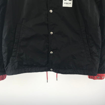 【中古品】【メンズ】  MONCLER PALM ANGELS TANGSI モンクレール パームエンジェルス コーチジャケット アウター ジャケット ブランド 古着 141-250211-mh-09-fuz サイズ：4 カラー：ブラック 万代Net店