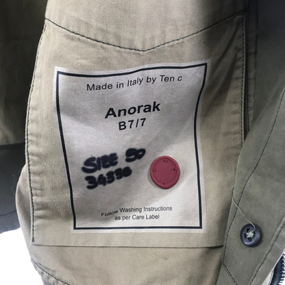 【中古品】【メンズ】  TEN-C テンシー ANORAK アノラック ジャケット ブルゾン アウター ブランド 古着 141-250211-mh-05-fuz サイズ：50 カラー：グリーン 万代Net店