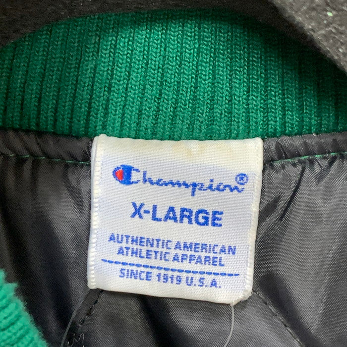 【中古品】【メンズ】 Champion チャンピオン C3-G612 スタジャン アワードジャケット スタジアムジャケット アウター ブランド 古着 148-250216-gm-10-fuz サイズ：XL カラー：グリーン 万代Net店