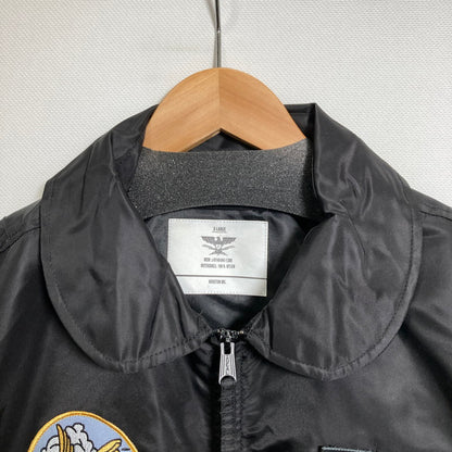 【中古品】【メンズ】 HOUSTON ヒューストン PATCH CWU-36 P FLIGHT JACKET パッチ フライト ジャケット ブランド 古着 145-250212-mh-10-fuz サイズ：XL カラー：ブラック 万代Net店