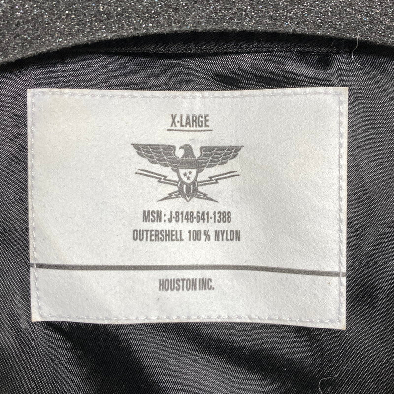 【中古品】【メンズ】 HOUSTON ヒューストン PATCH CWU-36 P FLIGHT JACKET パッチ フライト ジャケット ブランド 古着 145-250212-mh-10-fuz サイズ：XL カラー：ブラック 万代Net店