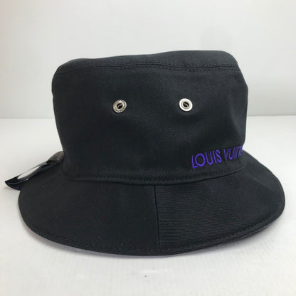 【中古美品】【メンズ/レディース】 LOUIS VUITTON ルイ・ヴィトン M77851 シャポーモノグラム エッセンシャル バケットハット リバーシブル モノグラム 帽子 179-250213-mh-04-fuz カラー：ブラック パープル 万代Net店