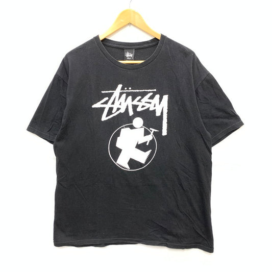 【中古品】【メンズ】 STUSSY ステューシー 半袖Tシャツ カットソー トップス ブランド 古着 142-250216-gm-02-fuz サイズ：L カラー：ブラック 万代Net店