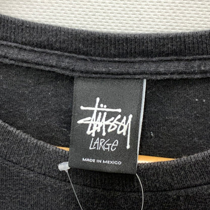 【中古品】【メンズ】 STUSSY ステューシー 半袖Tシャツ カットソー トップス ブランド 古着 142-250216-gm-02-fuz サイズ：L カラー：ブラック 万代Net店