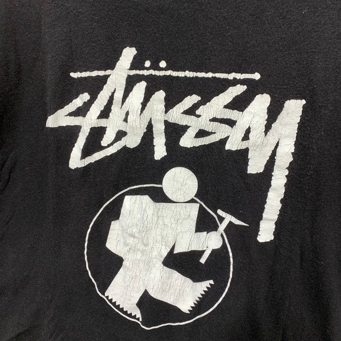 【中古品】【メンズ】 STUSSY ステューシー 半袖Tシャツ カットソー トップス ブランド 古着 142-250216-gm-03-fuz サイズ：L カラー：ブラック 万代Net店