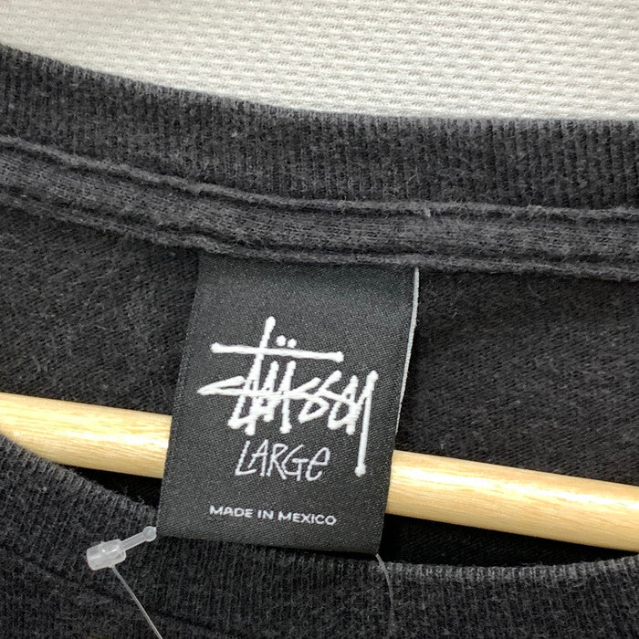 【中古品】【メンズ】 STUSSY ステューシー 半袖Tシャツ カットソー トップス ブランド 古着 142-250216-gm-03-fuz サイズ：L カラー：ブラック 万代Net店