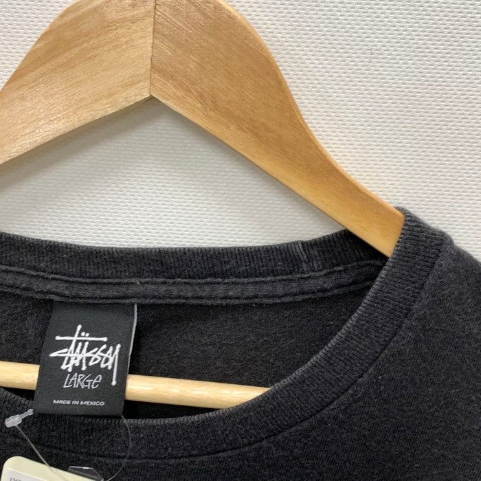 【中古品】【メンズ】 STUSSY ステューシー 半袖Tシャツ カットソー トップス ブランド 古着 142-250216-gm-03-fuz サイズ：L カラー：ブラック 万代Net店