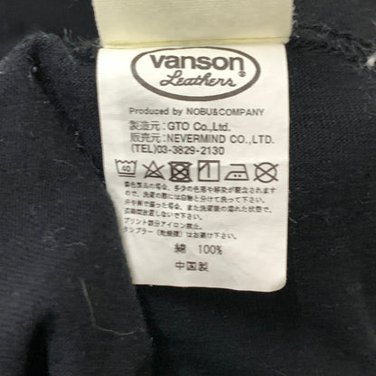 【中古品】【メンズ】 VANSON バンソン 半袖Tシャツ カットソー トップス ブランド 古着 145-250215-gm-17-fuz サイズ：L カラー：ブラック 万代Net店