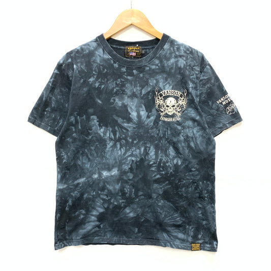 【中古品】【メンズ】 VANSON バンソン 半袖Tシャツ カットソー トップス ブランド 古着 145-250215-gm-16-fuz サイズ：L カラー：ブルー 万代Net店