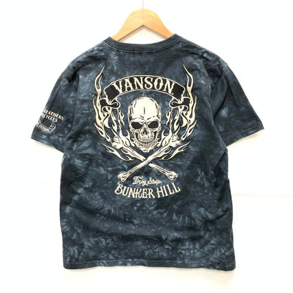 【中古品】【メンズ】 VANSON バンソン 半袖Tシャツ カットソー トップス ブランド 古着 145-250215-gm-16-fuz サイズ：L カラー：ブルー 万代Net店