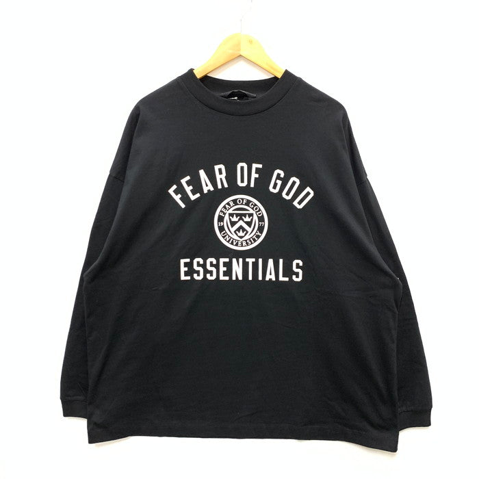 【中古品】【メンズ】 ESSENTIALS JERSET LONG SLEEVE TEE 長袖Tシャツ カットソー トップス ブランド 古着 142-250222-gm-02-fuz サイズ：S カラー：ブラック 万代Net店