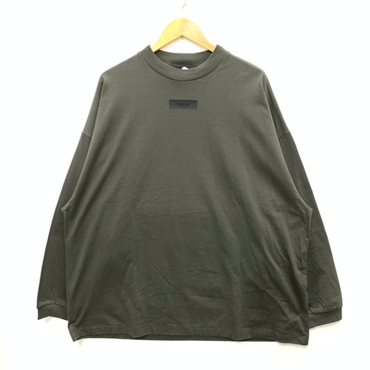 【中古品】【メンズ】 ESSENTIALS 長袖Tシャツ カットソー トップス ブランド 古着 142-250222-gm-04-fuz サイズ：L カラー：カーキ 万代Net店