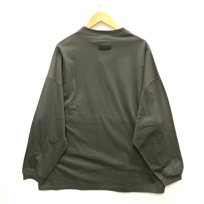 【中古品】【メンズ】 ESSENTIALS 長袖Tシャツ カットソー トップス ブランド 古着 142-250222-gm-04-fuz サイズ：L カラー：カーキ 万代Net店