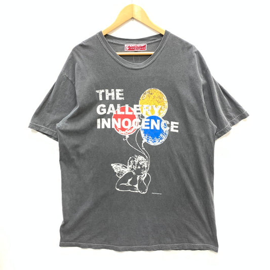 【中古品】【メンズ】 INNOCENCE NEW YORK×THE GALLERY BOX 半袖Tシャツ カットソー トップス ブランド 古着 141-250222-gm-17-fuz サイズ：XL カラー：ブラック 万代Net店