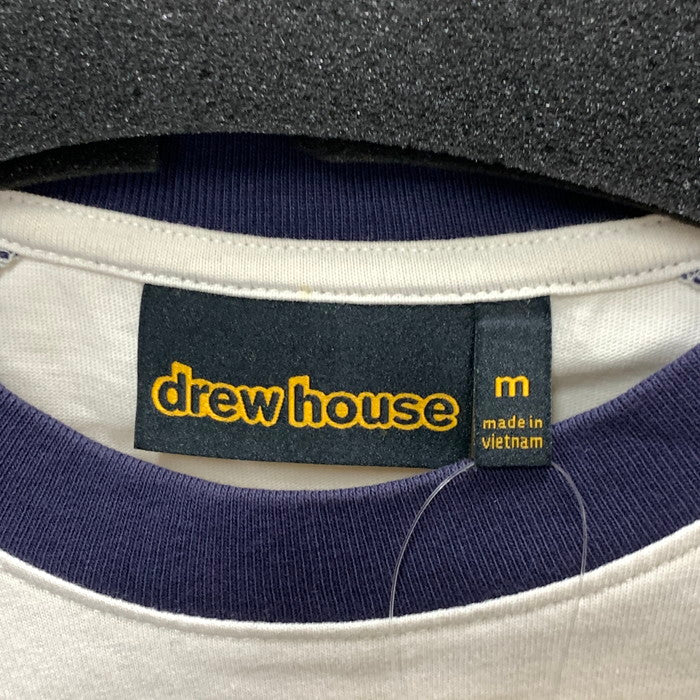 【中古品】【メンズ】 DREW HOUSE DH-HJ1126-PBMGNV 長袖Tシャツ カットソー トップス ブランド 古着 141-250222-gm-13-fuz サイズ：M カラー：ホワイト ネイビー 万代Net店