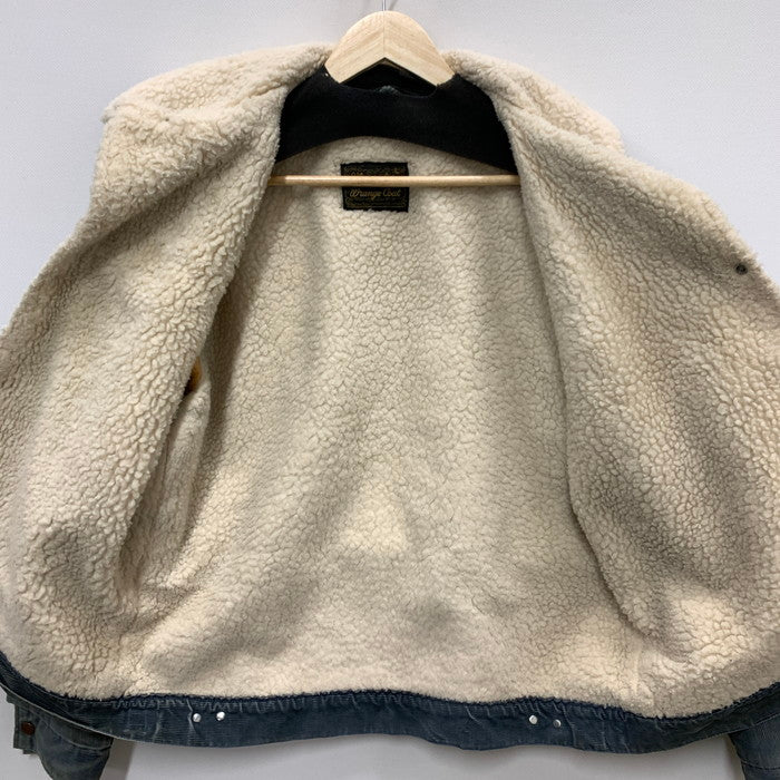 【中古品】【メンズ】 Wrangler ラングラー 70s 黒タグ ボアジャケット アウター ブランド 古着 145-250222-gm-20-fuz サイズ：不明 カラー：グレー ブルー 万代Net店