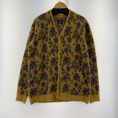 【中古品】【メンズ】  NEEDLES NS282 FLOWER MOHAIR CARDIGAN ニードルス 140-250216-st-04-fuz サイズ：S カラー：マスタード 万代Net店