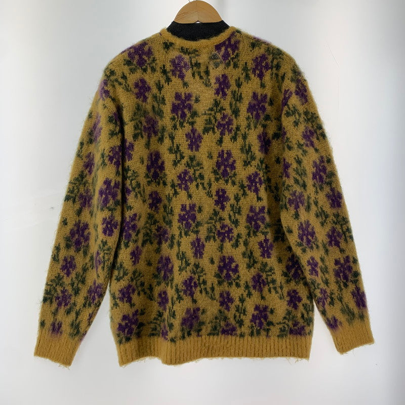 【中古品】【メンズ】  NEEDLES NS282 FLOWER MOHAIR CARDIGAN ニードルス 140-250216-st-04-fuz サイズ：S カラー：マスタード 万代Net店