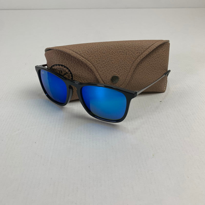 【中古品】 RAY-BAN RB4187-F ”CHRIS"ウェリントンサングラス サングラス レイバン 203-250218-st-19-fuz カラー：ブルー 万代Net店