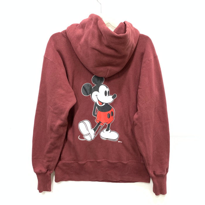 【中古品】【メンズ】 Champion チャンピオン BEAMS BOY DISNEY REVERSE WEAVE PARKA リバースウィーブパーカー ブランド 古着 148-250329-gm-11-fuz サイズ：S カラー：ボルドー 万代Net店