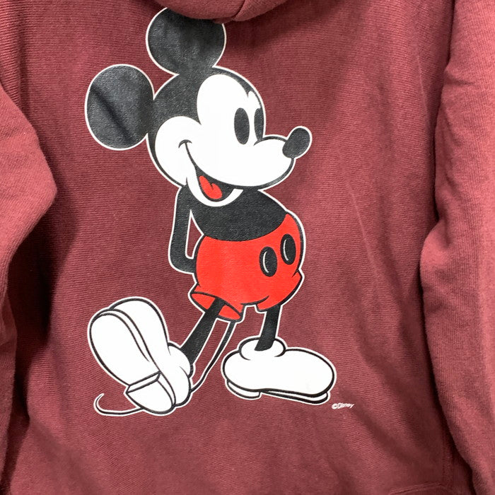【中古品】【メンズ】 Champion チャンピオン BEAMS BOY DISNEY REVERSE WEAVE PARKA リバースウィーブパーカー ブランド 古着 148-250329-gm-11-fuz サイズ：S カラー：ボルドー 万代Net店