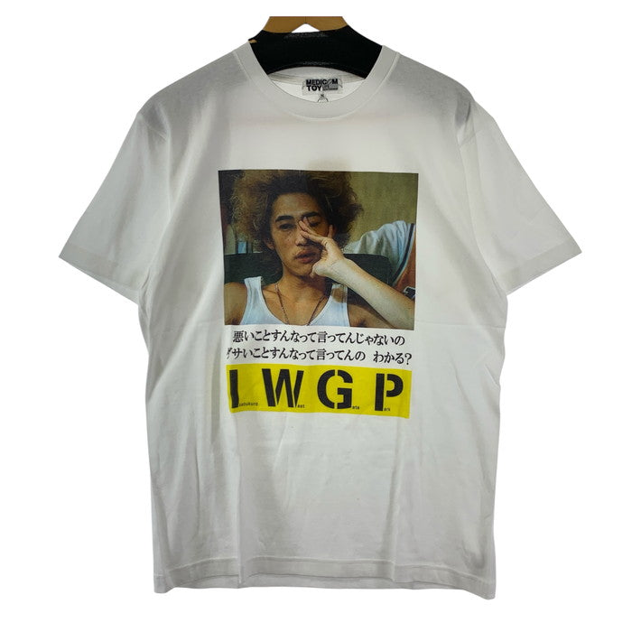 【中古美品】【メンズ】 MLE×I.W.G.P KING PHOTO MESSAGE TEE 半袖Tシャツ カットソー トップス ブランド 古着 142-250222-gm-24-fuz サイズ：M カラー：ホワイト 万代Net店