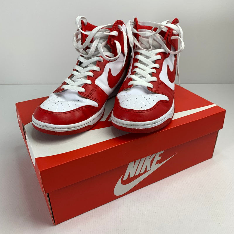 【中古品】【メンズ】 NIKE ナイキ DD1399-106 DUNK HI RETRO CHAMPIONSHIP ダンク ハイ シューズ 靴 スニーカー 160-250223-gm-20-fuz サイズ：29cm カラー：ホワイト レッド 万代Net店