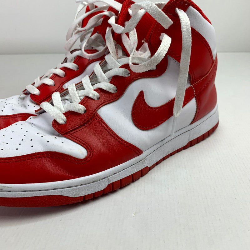 【中古品】【メンズ】 NIKE ナイキ DD1399-106 DUNK HI RETRO CHAMPIONSHIP ダンク ハイ シューズ 靴 スニーカー 160-250223-gm-20-fuz サイズ：29cm カラー：ホワイト レッド 万代Net店