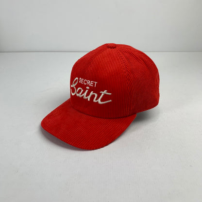 【中古品】【メンズ】 SAINT MICHAEL SM-YS1-0000-079 CAP SECRET キャップ 帽子 185-250223-gm-19-fuz サイズ：FREE カラー：レッド 万代Net店