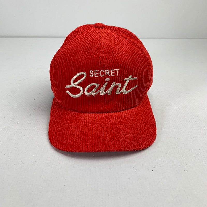 【中古品】【メンズ】 SAINT MICHAEL SM-YS1-0000-079 CAP SECRET キャップ 帽子 185-250223-gm-19-fuz サイズ：FREE カラー：レッド 万代Net店