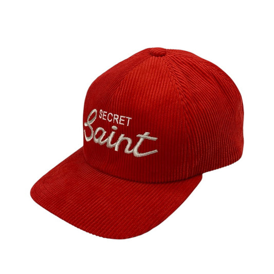 【中古品】【メンズ】 SAINT MICHAEL SM-YS1-0000-079 CAP SECRET キャップ 帽子 185-250223-gm-19-fuz サイズ：FREE カラー：レッド 万代Net店