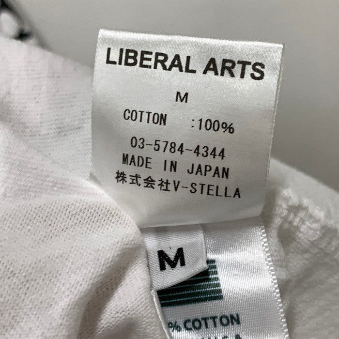 【中古美品】【メンズ】 LIBERAL ARTS 長袖Tシャツ カットソー トップス ブランド 古着 142-250302-gm-12-fuz サイズ：M カラー：ホワイト 万代Net店