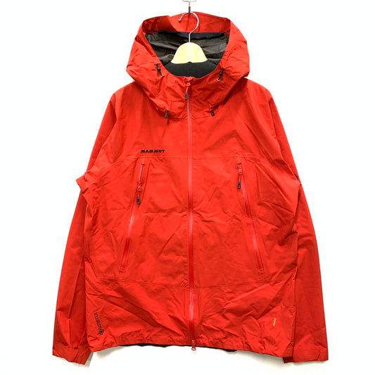 【中古品】【メンズ】 Mammut マムート 1010-26551 CLIMATE RAIN-SUIT AF ナイロンジャケット ブランド 古着  144-250223-gm-31-fuz サイズ：2XL カラー：レッド 万代Net店