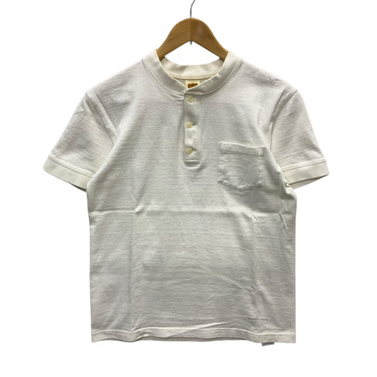 【中古品】【メンズ】 TROPHY CLOTHING ヘンリーネック半袖Tシャツ カットソー トップス ブランド 古着 145-250223-gm-01-fuz サイズ：S カラー：ホワイト 万代Net店