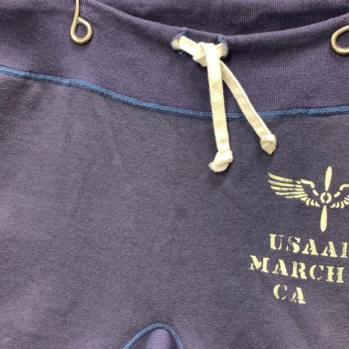 【中古品】【メンズ】 Buzz Rickson's バズリクソンズ USAAF MARCH AFB CA SWEAT SHORT PANTS スウェットショートパンツ ブランド 古着 156-250223-gm-07-fuz サイズ：M カラー：ネイビー 万代Net店