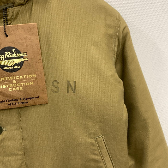 【中古品】【メンズ】 Buzz Rickson's バズリクソンズ BR12031 TYPE N-1 KHAKI"NAVY DEPARTMENT"SOLID MODEL  ジャケット 古着 145-250222-gm-30-fuz サイズ：XS カラー：カーキ 万代Net店