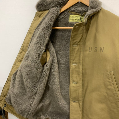 【中古品】【メンズ】 Buzz Rickson's バズリクソンズ BR12031 TYPE N-1 KHAKI"NAVY DEPARTMENT"SOLID MODEL  ジャケット 古着 145-250222-gm-30-fuz サイズ：XS カラー：カーキ 万代Net店