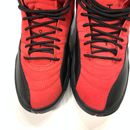 【中古品】【メンズ】 NIKE ナイキ CT8013-602 AIR JORDAN 12 REVERSE FLU GAME エアジョーダン 12 スニーカー 160-250223-gm-26-fuz サイズ：27cm カラー：レッド 万代Net店