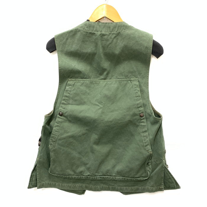 【現状渡し品】【メンズ】 LESQUIMAU ~80s フランス製 HUNTING VEST ハンティングベスト トップス ブランド 古着 145-250223-gm-11-fuz サイズ：44 カラー：カーキ 万代Net店