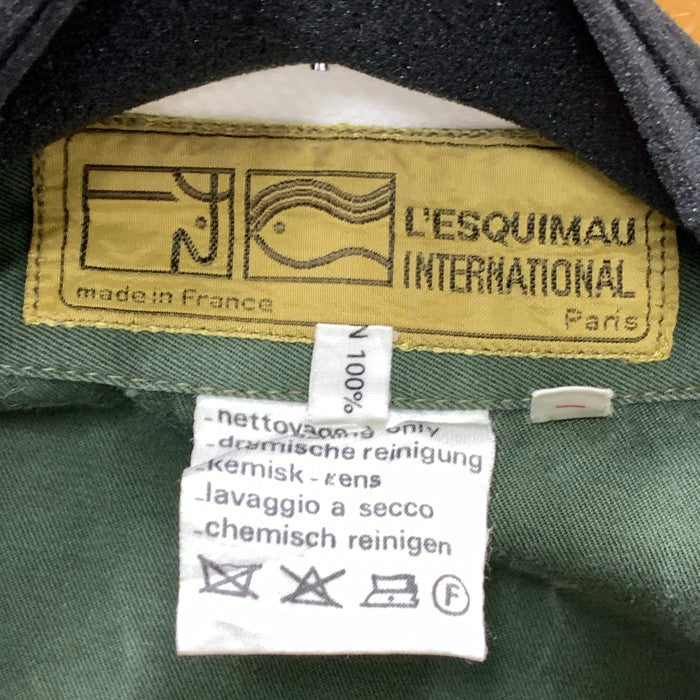 【現状渡し品】【メンズ】 LESQUIMAU ~80s フランス製 HUNTING VEST ハンティングベスト トップス ブランド 古着 145-250223-gm-11-fuz サイズ：44 カラー：カーキ 万代Net店