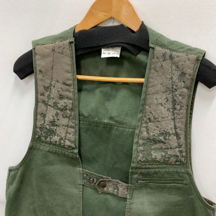 【現状渡し品】【メンズ】 LESQUIMAU ~80s フランス製 HUNTING VEST ハンティングベスト トップス ブランド 古着 145-250223-gm-11-fuz サイズ：44 カラー：カーキ 万代Net店