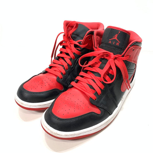 【中古品】【メンズ】 NIKE ナイキ DQ8426-060 AIR JORDAN 1 MID"BRED TOE" エアジョーダン 1 ミッド スニーカー 160-250301-gm-10-fuz サイズ：26.5cm カラー：レッド ブラック 万代Net店