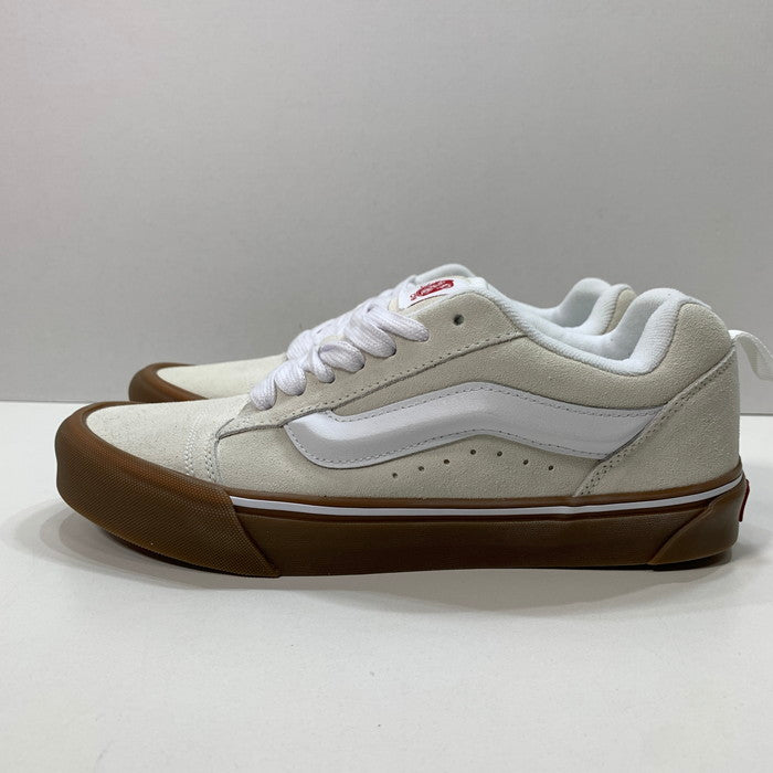 【中古品】【メンズ】 VANS バンズ KNU SKOOL ニュースクール スニーカー 162-250224-gm-40-fuz サイズ：28cm カラー：ホワイト 万代Net店