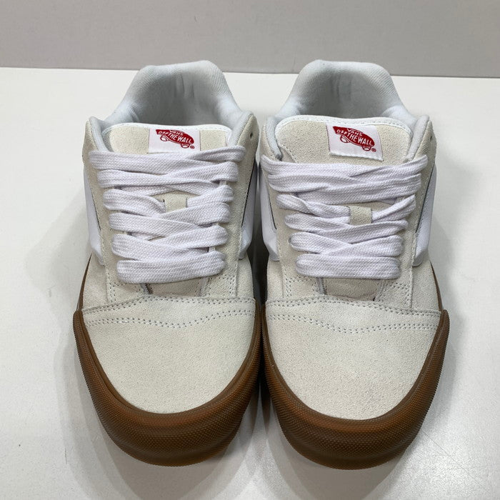 【中古品】【メンズ】 VANS バンズ KNU SKOOL ニュースクール スニーカー 162-250224-gm-40-fuz サイズ：28cm カラー：ホワイト 万代Net店