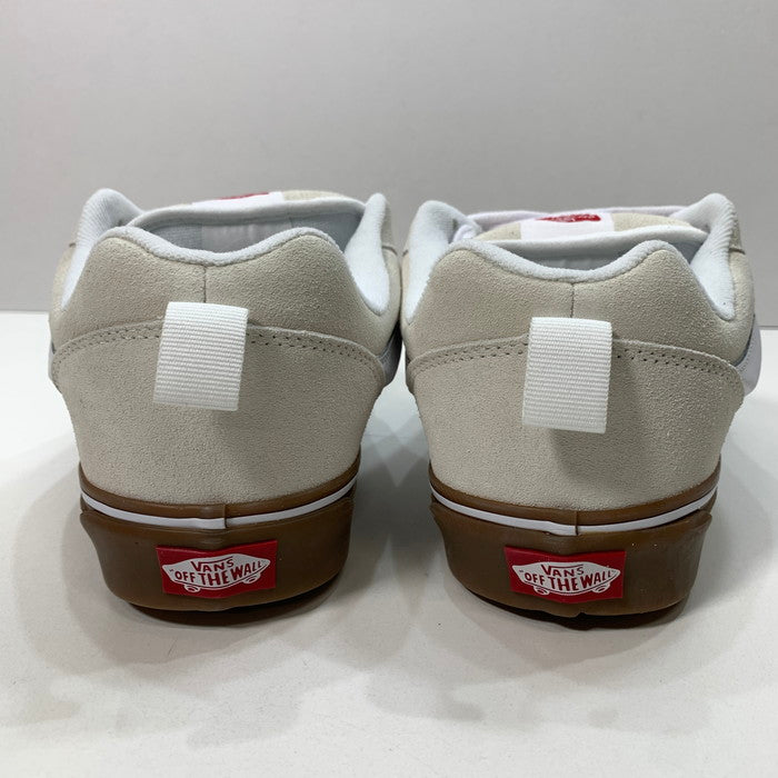 【中古品】【メンズ】 VANS バンズ KNU SKOOL ニュースクール スニーカー 162-250224-gm-40-fuz サイズ：28cm カラー：ホワイト 万代Net店